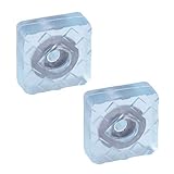 uxcell ゴム足 フロアプロテクター 挿入物金属 アンチスクラッチ 家具 床 保護装置 22×22mm 2個入り