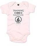 (ドーントレスに加わる為のトレーニング) Training To Join Dauntless, プリント　ベビースーツ - ベビー　ピンク/黒 12-18 ヶ月