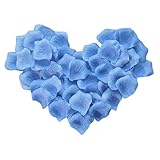 700 PCS人工花バラの花びらバレンタイン結婚祝い記念日の装飾-空色