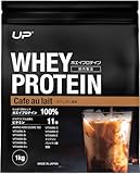 UP アップ ホエイプロテイン100% 1kg 国内製造 アスリート トレーニング(減量期・増量期) ダイエット ビタミン11種配合 アミノ酸スコア100 ぷろていん 高タンパクWPCプロテイン (カフェオレ風味, 1Kg)