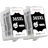 【Momono】BC-365XL BC-366XL 詰め替え 補充インク 2本（2BK） 互換インク 顔料 ブラック 黒 PGBK 365 366 BC-365 BC-366 互換 インクカートリッジ 大容量 個別包装 増量 説明書付き PIXUS TS3530, INK-BC-365-366-2PK