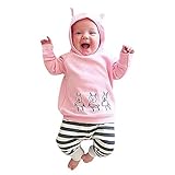 Tovadoo 子供服 女の子 パーカー＋ズボン 二点セット ブタ柄 長袖 秋冬 キュート ファッション 部屋着 旅行 保育園