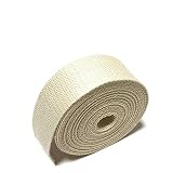 ECOKIJI(エコキジ)薄手 カバンテープ 厚み約1.4mm 綿ぽいポリエステル(幅38mm(長さ5m)アイボリー(KTS38I5)