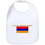 CafePress I LOVE MY ARMENIAN GRANDPA Bib - Standard Cloud White by CafePress