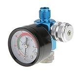 SONONIA 　デジタル　 スプレーペイントガン　 レギュレータ　 エア 圧力計　 0-140PSI/10Bar 　1/4インチ　 HVLP コンプレッサー用