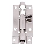 BEE&BLUE ラッチ ステンレス鋼 スライドバレルボルト メートルマウント ドアロックラッチ ゲート内側ロック 穴径スライドバレルボルト