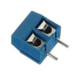 Screw 2 way positions block terminal 5mm pitch 15a 300v wire