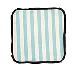 Caught Ya Lookin' Baby Thumb Blanket, Boys Blue and White Striped by Caught Ya Lookin'