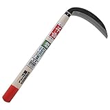 千吉 片刃薄鎌 鋼付 左利き用 柔らかい草用 165mm