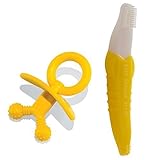 Teethifier Back Teeth Teether with Toddler Banana Brush by KidGear [並行輸入品]