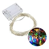 HiCollie　ライト　LED　フェアリーライト　イルミネーションライト 銅線ワイヤー 照明器具　小型　軽量 長寿命 簡単 クリスマス ハロウィーン　結婚式 祝日　パーティー電飾 照明ショー　フェン