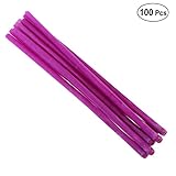 HEALIFTY 100個の耳のワックスの除去クリーナーフラングランス芳香性のブレージング耳のワックスリムーバー（紫）