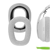 Geekria イヤーパッド Comfort 互換性 パッド ロジクール Logicool Zone Vibe 100 ヘッドホンに対応 パッド イヤー/イヤーカップ メッシュファブリック (グレー)