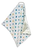 Stephan Baby Ultra Soft Plush Fleece Blankie, Blue Pastel Polka Dots by Stephan Baby