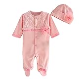 Karchi 　ベビー用ロンパース　カバーオール　　子供連体服 　　ガールズ花柄連体服　 女の子用 　半袖子供連体服　 　　春夏 可愛い ベビ用連体服 　 柔らかい おしゃれ 　新生児　幼児　赤ちゃん