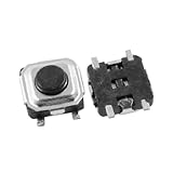 uxcell　タクトスイッチ　モーメンタリ　 3 x 3mm x 1.5mm 4 Pin SMD SMT　20個入り