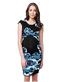 RIPE maternity シーブロッサムクロスマイハートマタニティワンピース サイズL ブルー/ブラック S1968