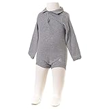(プチバトー)PETIT BATEAU BEBE/ベビー 裏起毛ポロシャツ長袖ボディ/ロンパース 14356 65 SUBWAY 6M [並行輸入品]