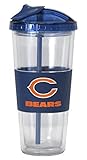 Chicago Bears No Spill Straw Tumbler by Boelter Brands [並行輸入品]