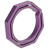 (サンライン)Sun Line キーリング 八角形 アクセサリー シルバー 便利 小物 30MM (パープル)