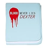 CafePress – Dexter Baby Blanket – スーパーソフトベビー毛布、新生児おくるみ 標準 ブルー 771882003-0-98-0