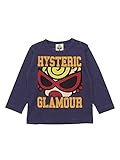 (マイファーストヒステリック) MY FIRST HYSTERIC STANDARD MARK UZコンパクト天竺 長袖Tシャツ 90cm ネイビー