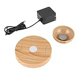 Acogedor　磁気浮上の空気盆栽　 LED フローティングプラント　磁気フラワーベース 　屋内盆栽　創造的なデザイン　個性の植物ポット　110Vの電源アダプ(110V)