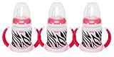 NUK Trendline Learner Cup 5oz, 3 Pack, Zebra by NUK