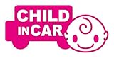 Sticker Shop Haru CHILD ＩＮ CAR ステッカー 車型 ２０cm ピンク