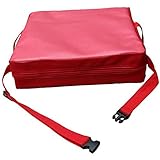 lily's JP homeベビーチェアシート 座高を高くする　キッズチェア増加パット　お食事に快適 (赤)