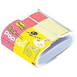 ポストイット 強粘着 付箋 ポップアップ ノート ふせん イエロー ピンク 75×50mm×1パッド 75×25mm×1パッド 各30枚 W