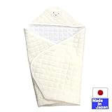 ★日本製★パイルキルトアフガン（KUMASAN、USAKO、LIONKUN)　80×80cm (クリーム)