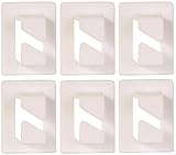 取り外し可能コードおよびケーブルオーガナイザー/ケーブルクリップ/コンピュータケーブルフック、6のセット、ホワイト