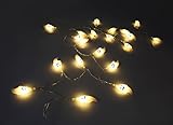 Homeself Halloween Ghost String Light LED String lights, 20ft 30-LED Solar Powered Ghost light for H