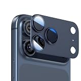 Apapeyaカメラ保護フィルム iPhone 17 Pro Max用 カメラカバー 【宇宙航空アルミ合金材料】+9H強化ガラス 耐衝撃 全面保護 サンドブラスト処理 一体感/露出オーバー防止/AR高透過率/2025秋発売 アイフォン 17 プロ マックス 対応カメラ保護フィルム ぴったりフィット(ブルー)