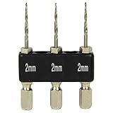 SK11 木工用 六角軸 ショート下穴ドリルセット 3本入り 2.0mm