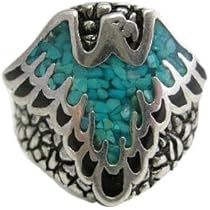[希少] サンダーバード インディアン リング VINTAGE】30-40s Navajo ”Thunderbird” Silver Remake Ring.希少