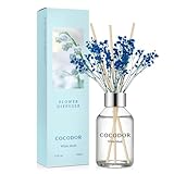 COCODOR ココドール フラワーディフューザー ホワイトムスク(White Musk) 100ml リードディフューザー スティック付き ルームフレグランス 芳香剤 部屋用 ギフトプレゼント