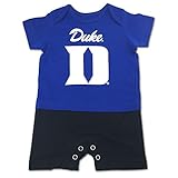 DukeブルーDevils幼児/ベビーブルーファンジャージーロンパース 6/9 Months ブルー