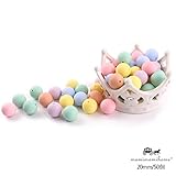 Mamimami Home 歯固め ビーズ 安全素材 シリコーン製 キャンディーカラー　20MM / 50個 授乳チュアブルボール　DIY おしゃれ噛がため　おしゃぶりチェーン 赤ちゃんの玩具 [BP