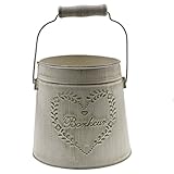 Viviseason(ビビシーズン) 花瓶 田園風 金属 花器 フラワーベース 一輪挿し 園芸植物 室内装飾 人気 おしゃれ ホワイト