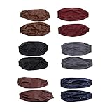 Perfk 防水袖カバー 6ペア入りセット　ダークブラウン　ブラウン　ピンクレッド　ブラック　グレー　ネイビー　防水性　耐油性　汚れない