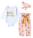 (コ-ランド) Co-land ベビー服 赤ちゃん ロンパース 長袖 女の子 カバーオール お姫様 ヘアバンド パンツ3点セット 女児 新生児 寝相アート 80