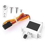 9g メタルサーボステアリングエンジンアクセサリーフィット WPL B1 B14 B16 B24 C14 C24 B36 1:16 RC トラック シルバー (銀)