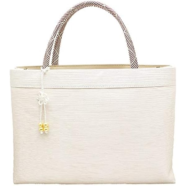 Amazon | トートバッグ 正絹 A4 千鳥格子組紐 オリジナル限定