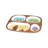 もりでいちばんつよいのは？メラミン分割プレート (The Gruffalo) - Gruffalo Melamine Divided Plate [並行輸入品]