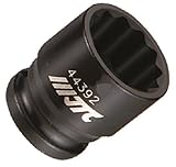 JTC 12.7mmインパクトソケット12ポイント 19mm 12ポイント 17mm 差込:12.7mm 全長:38mm JTC443919