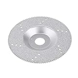 F Fityle ダイヤモンドカッティングディスク　カッティングホイール　研磨用ツール　穴付き　実用的　シルバー