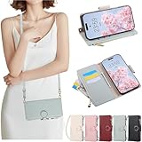 Mldjomid 向けのMotorola Moto G66j 5G/Moto G66y 5G/Moto G56 5G ケース 手帳型 適用 モトローラ g66j5g スマホケース 携帯カバー 財布一体型 全面保護 適用 モトg66y5g ケース ショルダー 小銭入れ 向けMoto G56 5G ケース手帳型 おしゃれ 人気 スタンド機能 カード収納 手首/肩掛けストラップ付 (青)