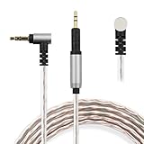 okcsc JBX ヘッドホンケーブル リケーブル イヤホン・ヘッドホン用 SENNHEISER用/Audio-Technica用 HD598・HD558・HD518・ATH-M40X・M50X・M60X・M7OX・R50Xに適合 OFC 4芯 長さ1.5m 3.5mm L型